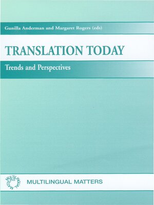 cover image of Translation Today
